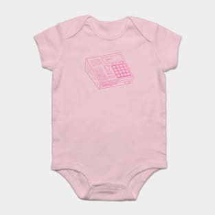 Beat Maker (Cyclamen Pink Lines) Analog / Music Baby Bodysuit